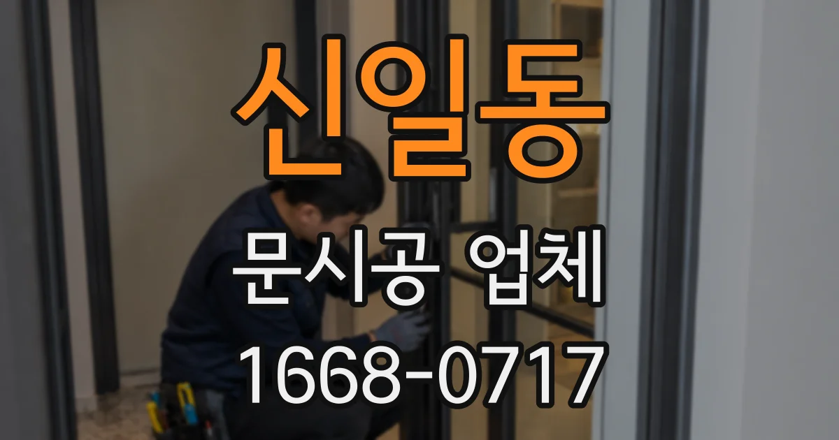 신일동 문시공 업체