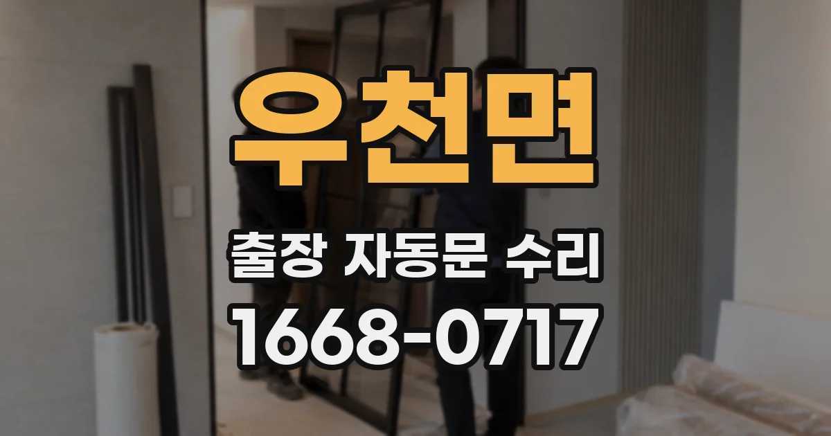 우천면 출장 자동문 수리