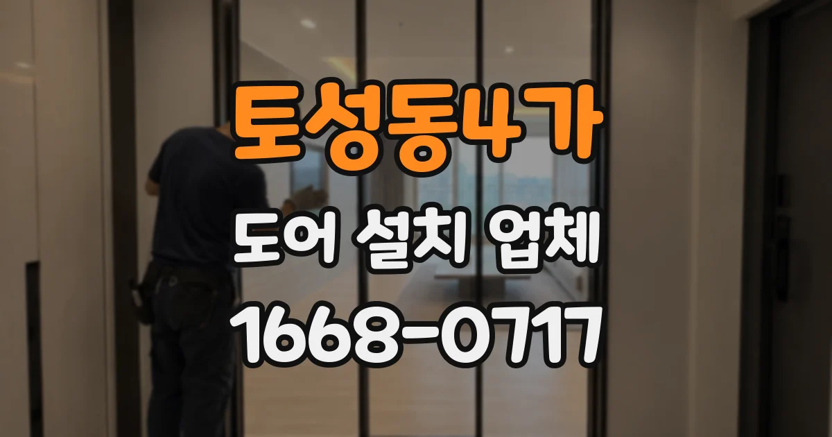토성동4가 도어 설치 업체