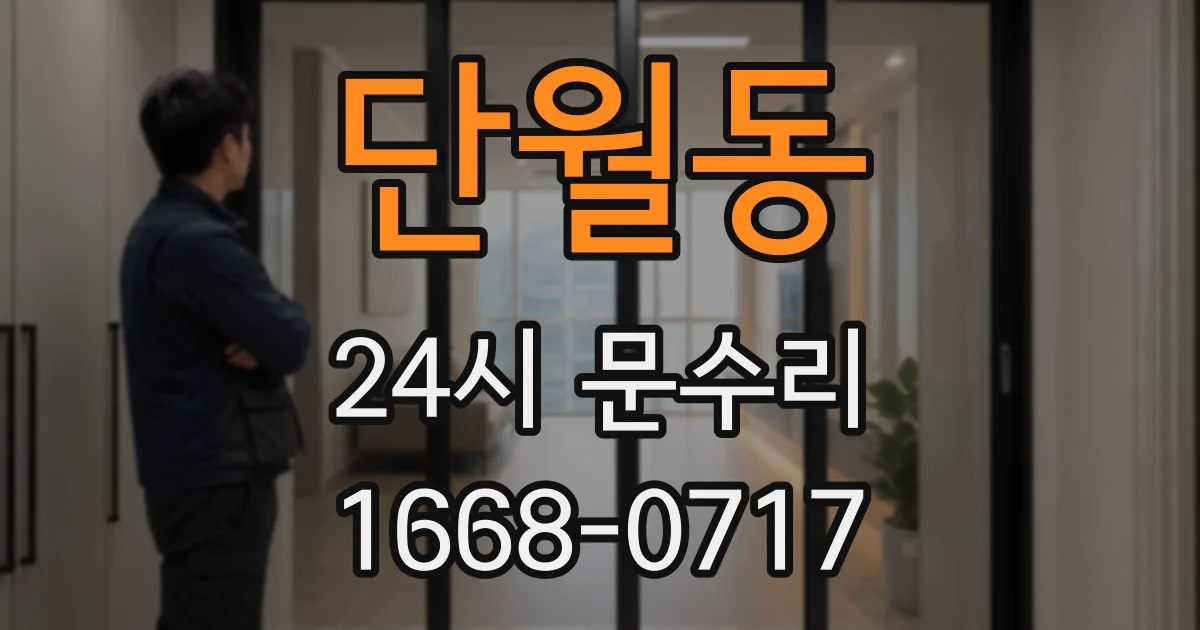 단월동 24시 문수리