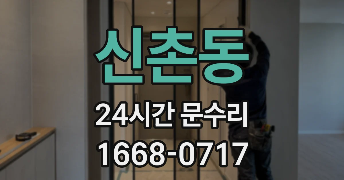 신촌동 24시간 문수리