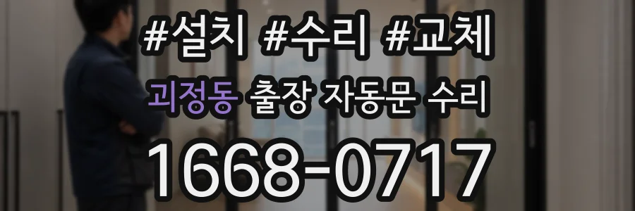괴정동 출장 자동문 수리