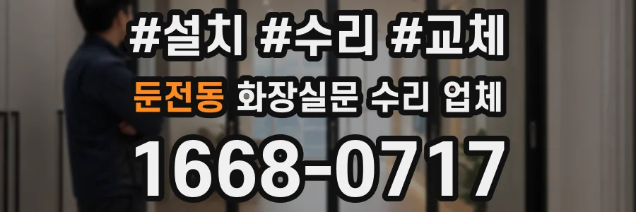 둔전동 화장실문 수리 업체