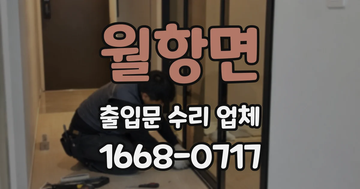 월항면 출입문 수리 업체
