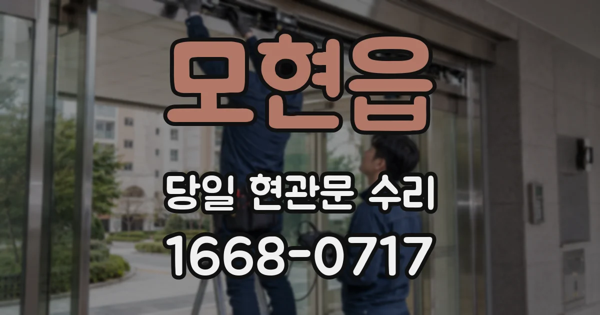 모현읍 당일 현관문 수리