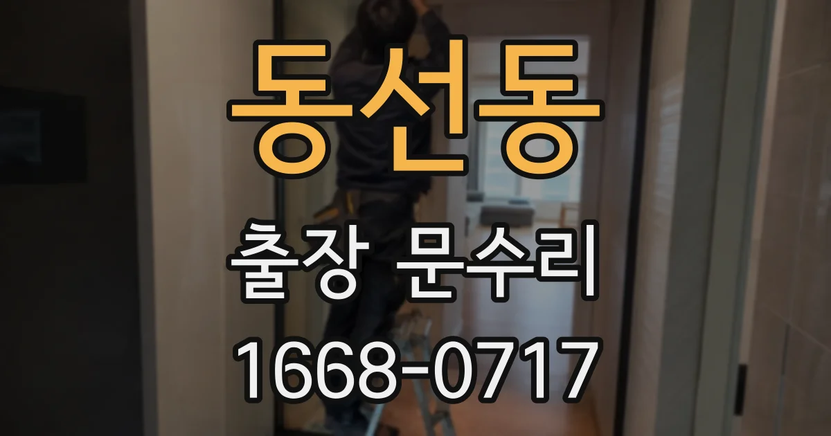 동선동 출장 문수리