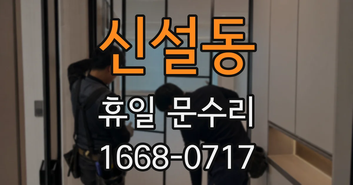 신설동 휴일 문수리