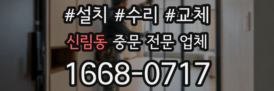 신림동 중문 전문 업체