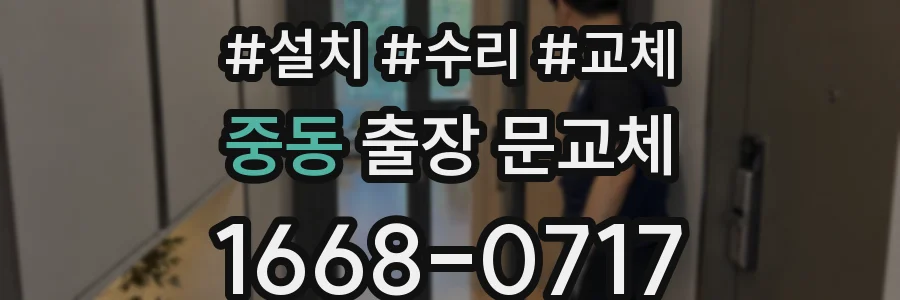 중동 출장 문교체
