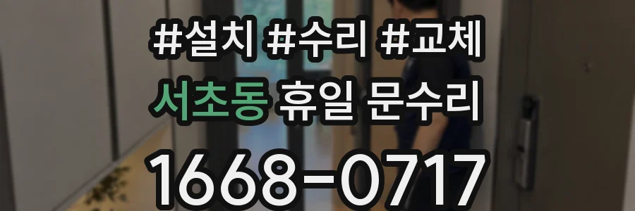 서초동 휴일 문수리