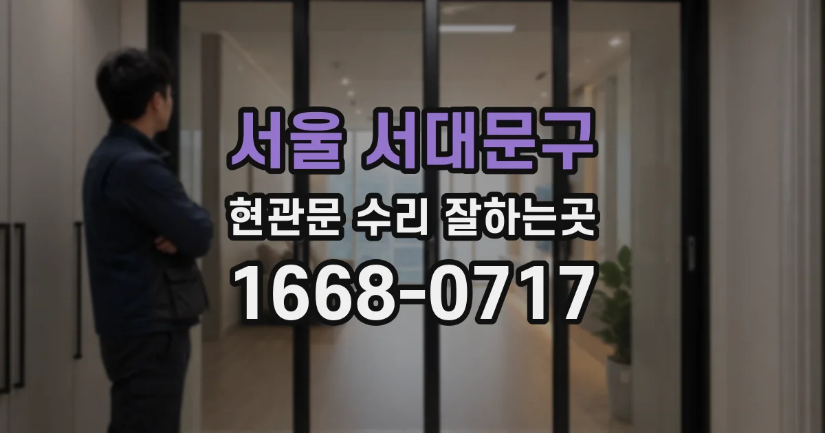 서울 서대문구 현관문 수리 잘하는곳