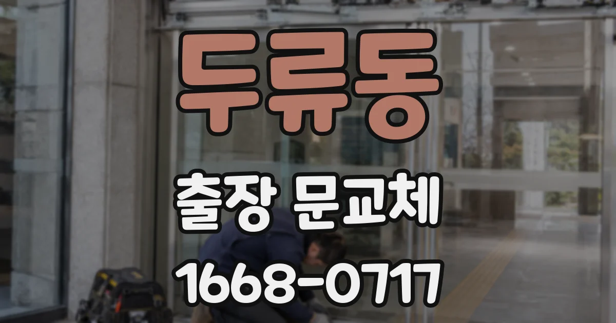 두류동 출장 문교체