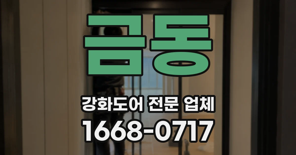 금동 강화도어 전문 업체