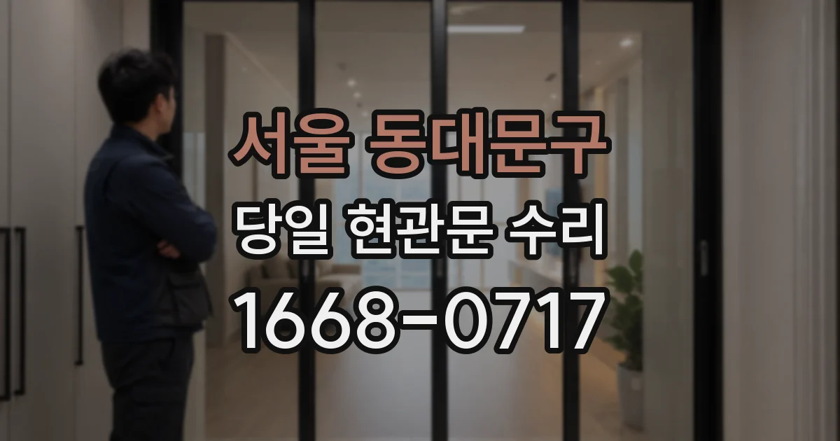 서울 동대문구 당일 현관문 수리