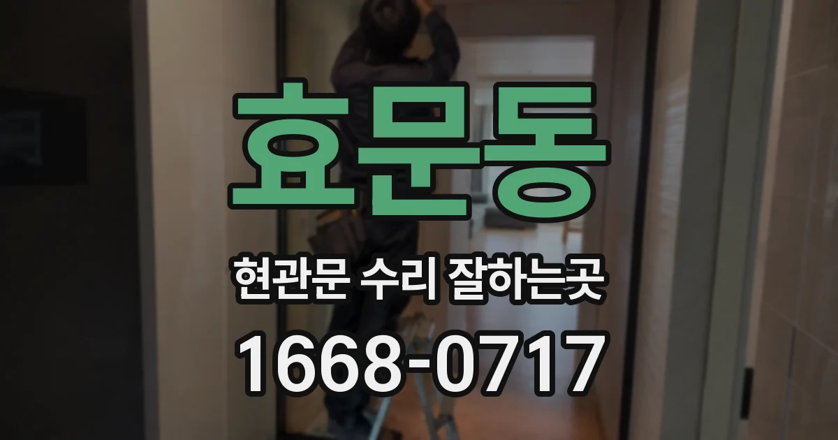 효문동 현관문 수리 잘하는곳