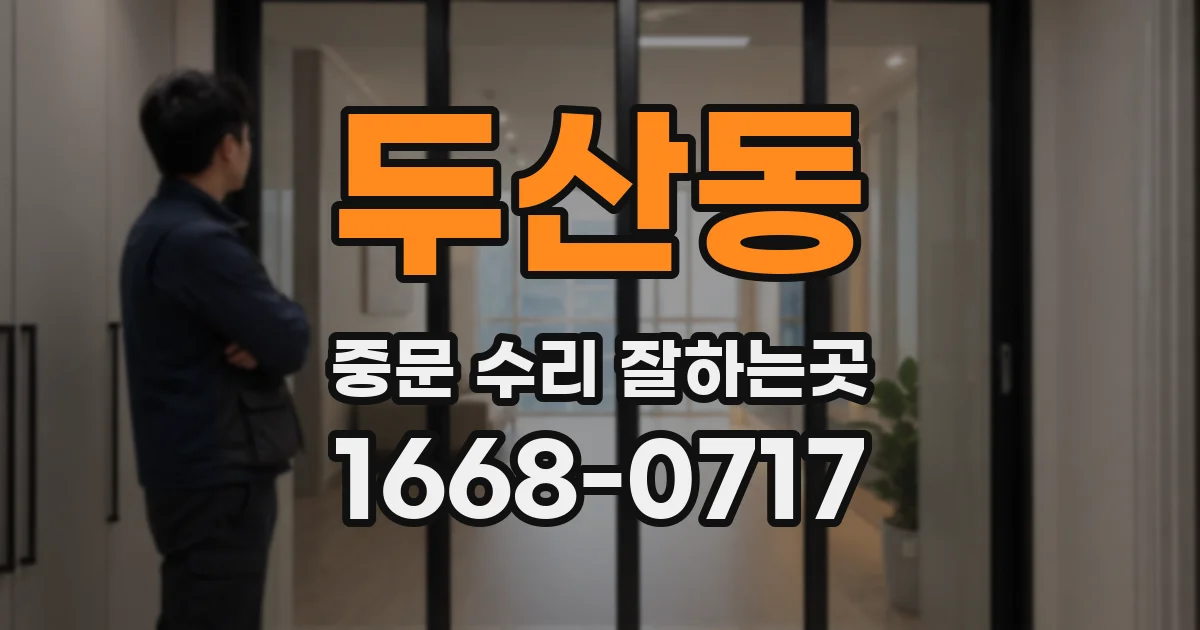 두산동 중문 수리 잘하는곳
