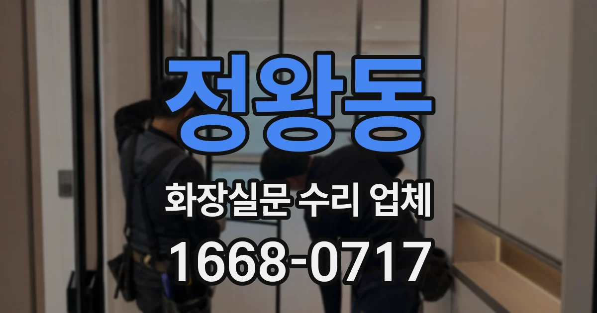 정왕동 화장실문 수리 업체