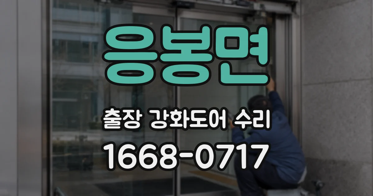 응봉면 출장 강화도어 수리