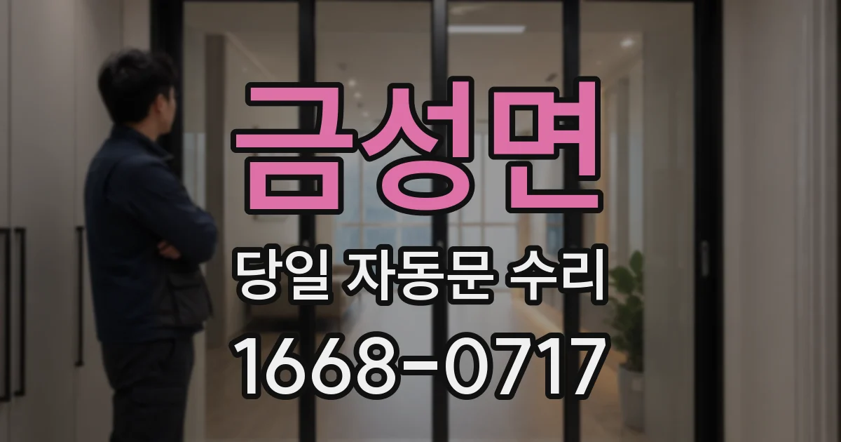 금성면 당일 자동문 수리