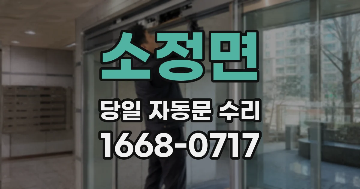 소정면 당일 자동문 수리