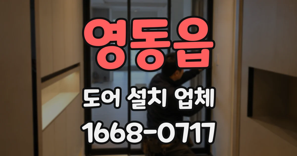 영동읍 도어 설치 업체