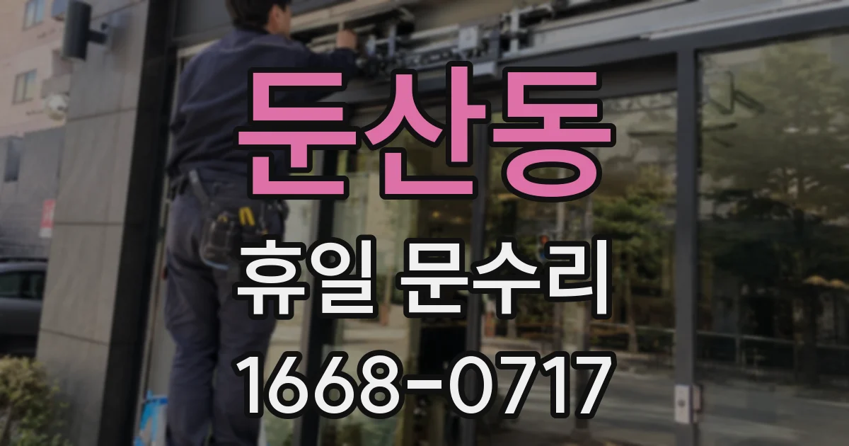 둔산동 휴일 문수리