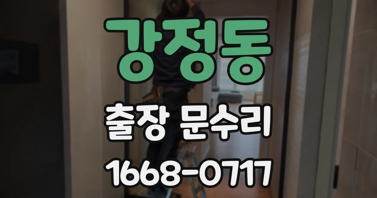강정동 출장 문수리