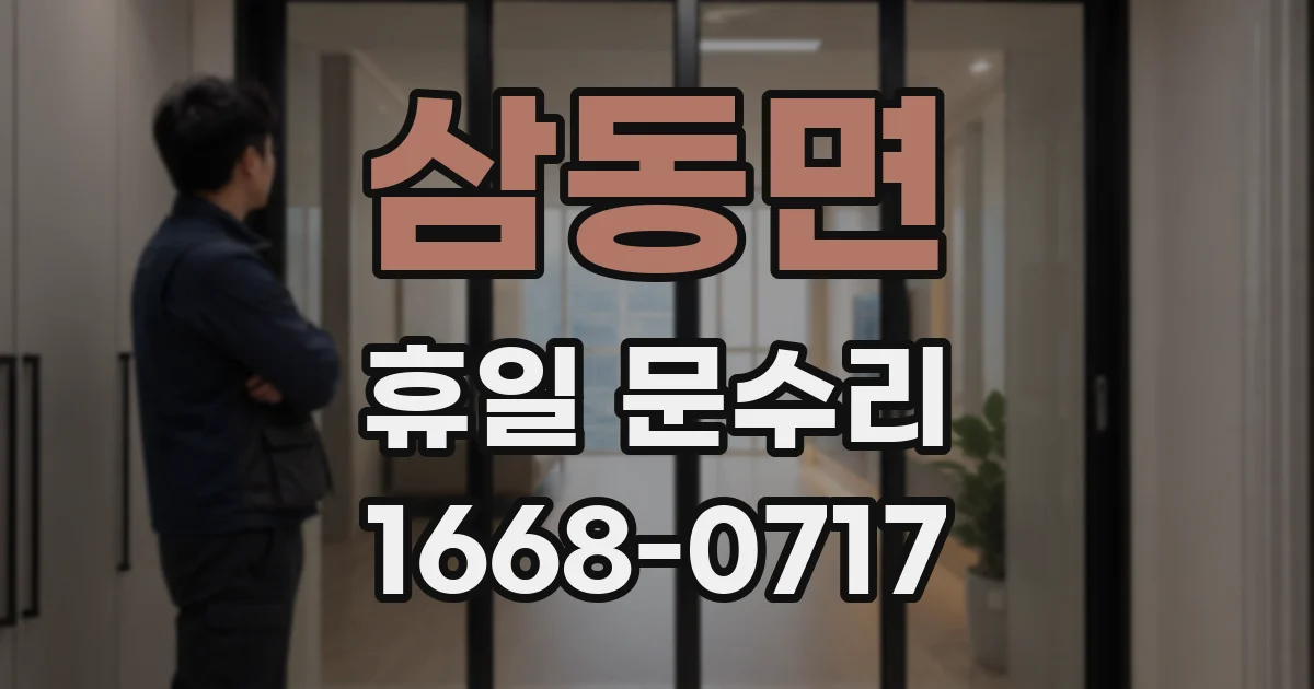 삼동면 휴일 문수리