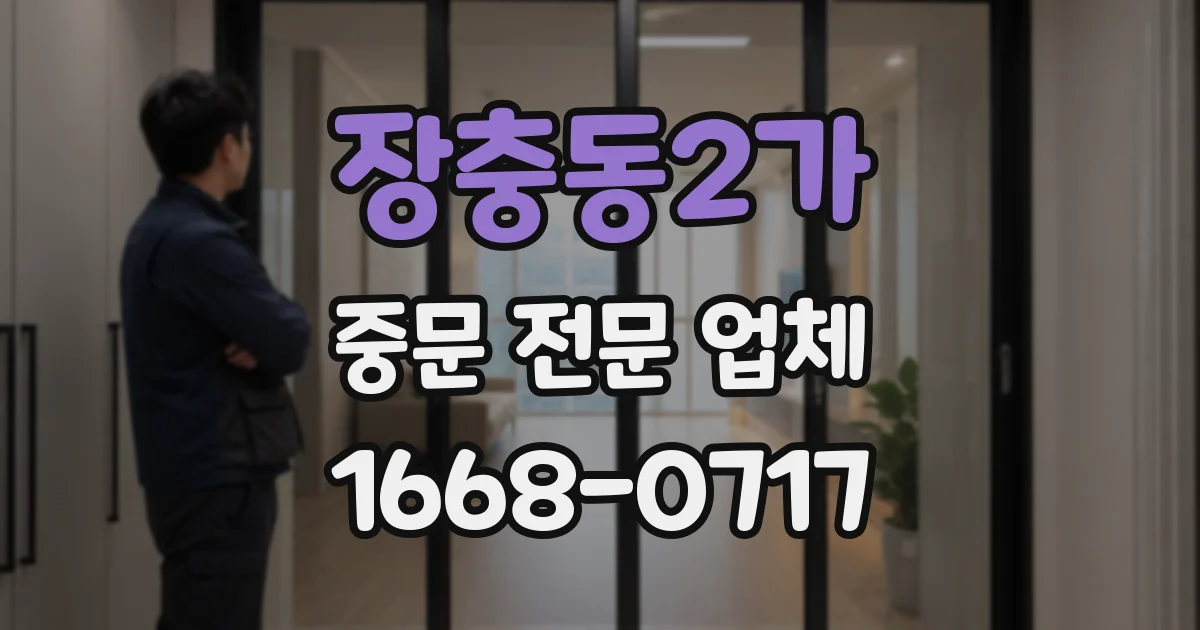 장충동2가 중문 전문 업체