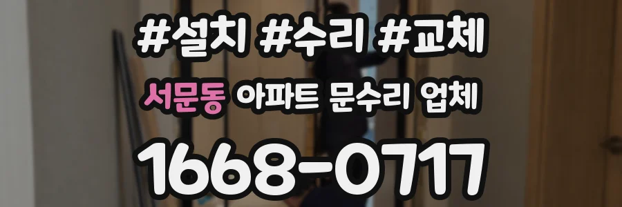 서문동 아파트 문수리 업체