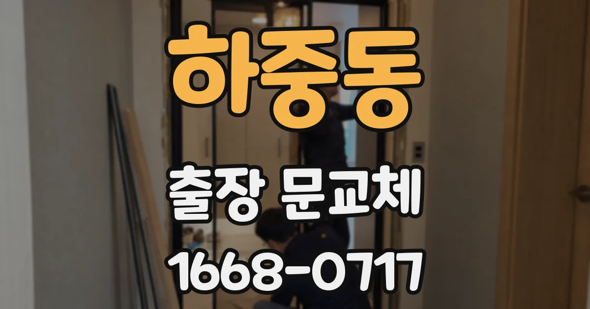 하중동 출장 문교체