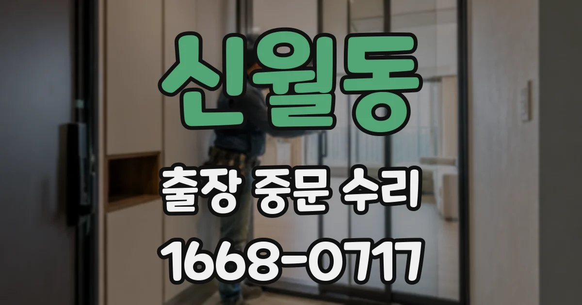 신월동 출장 중문 수리
