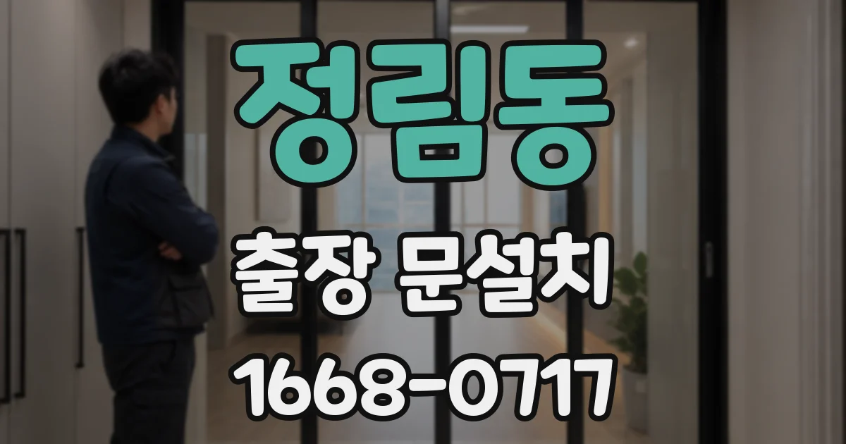 정림동 출장 문설치