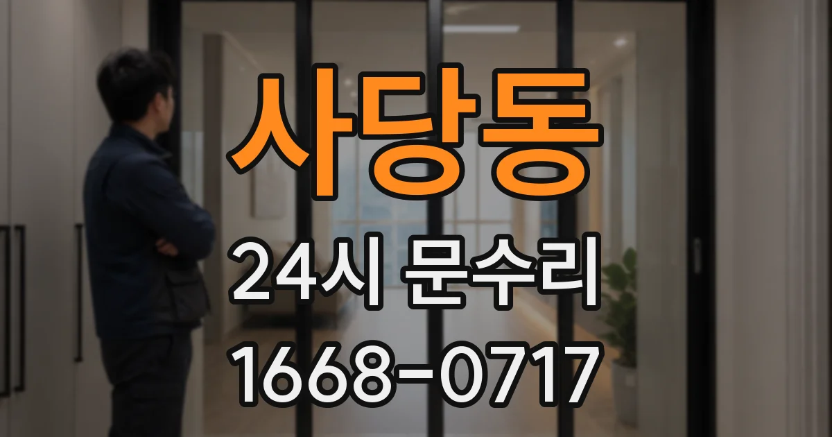 사당동 24시 문수리