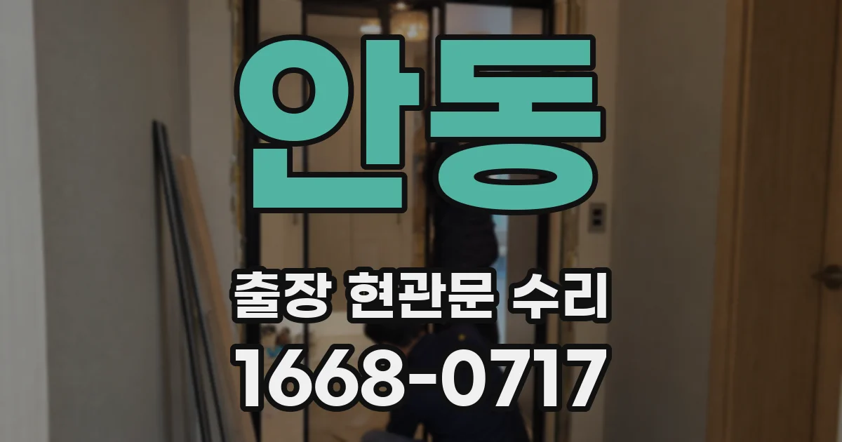안동 출장 현관문 수리