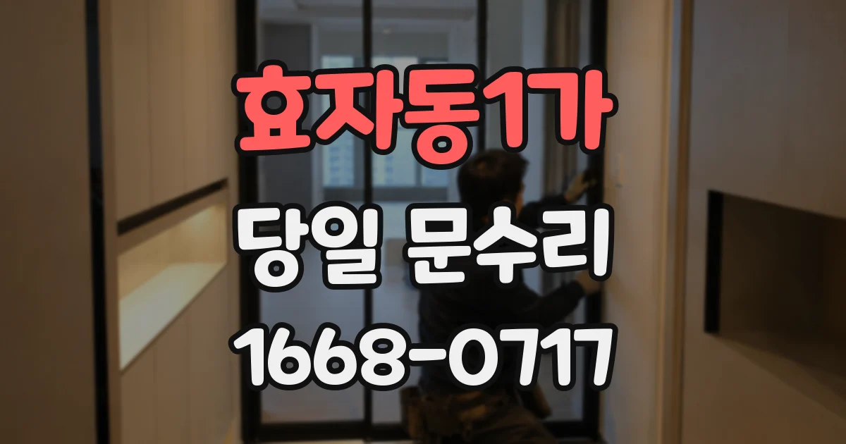 효자동1가 당일 문수리