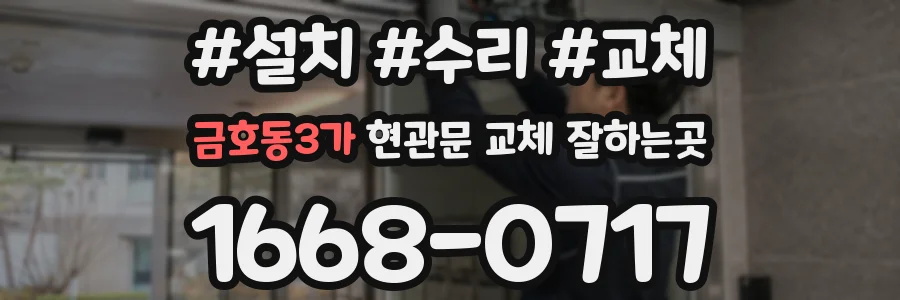 금호동3가 현관문 교체 잘하는곳