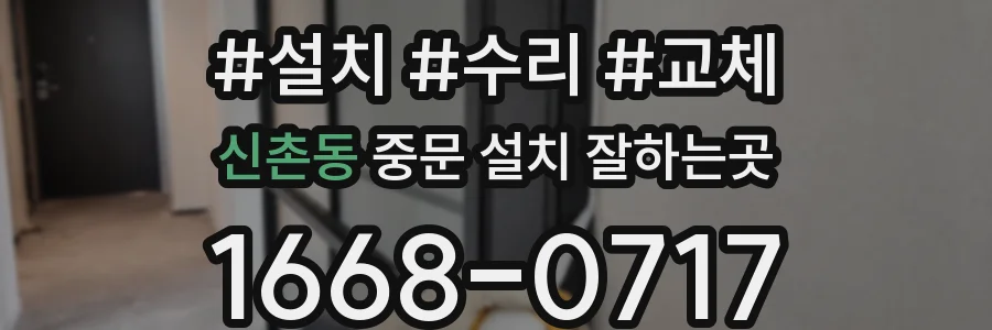 신촌동 중문 설치 잘하는곳