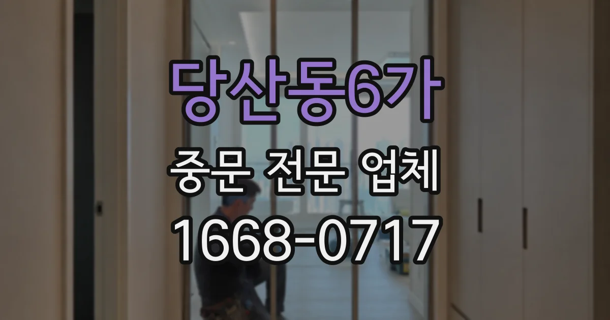 당산동6가 중문 전문 업체