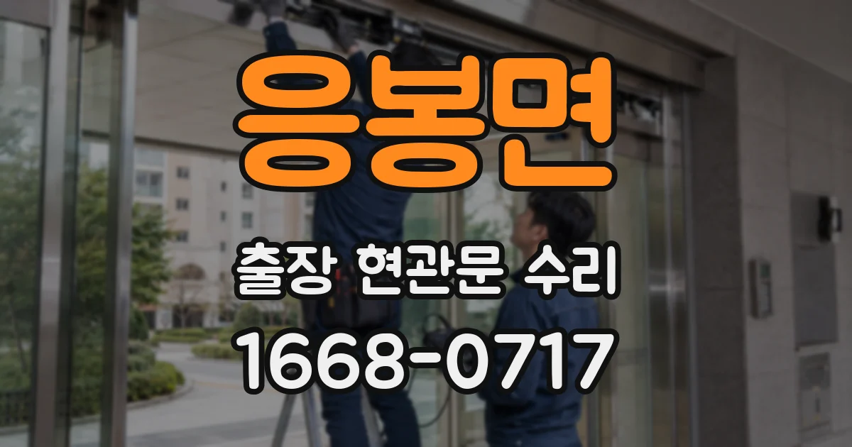 응봉면 출장 현관문 수리