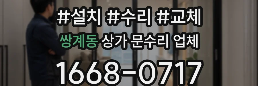 쌍계동 상가 문수리 업체