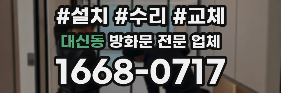 대신동 방화문 전문 업체