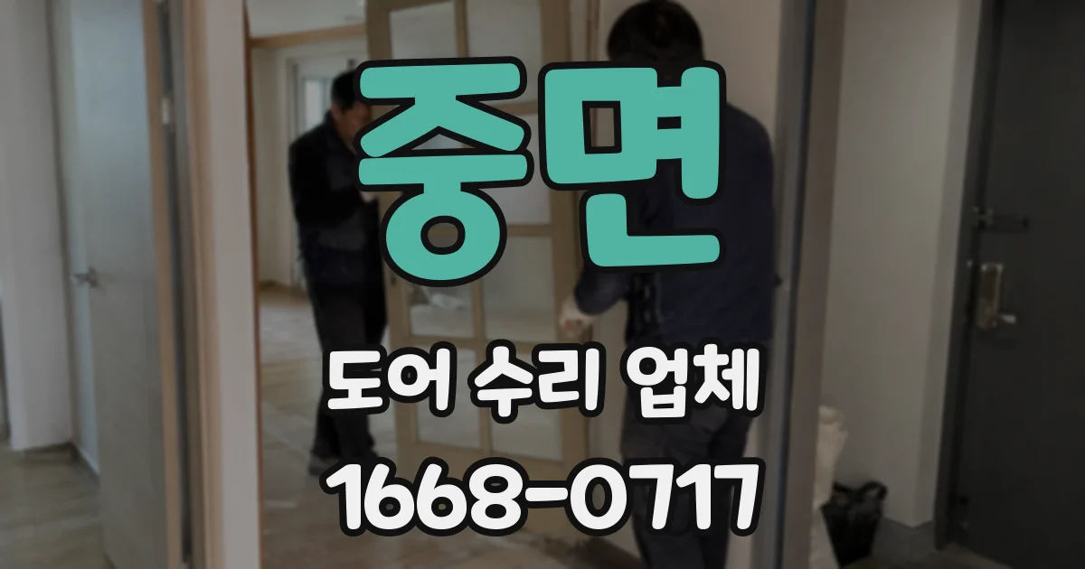 중면 도어 수리 업체