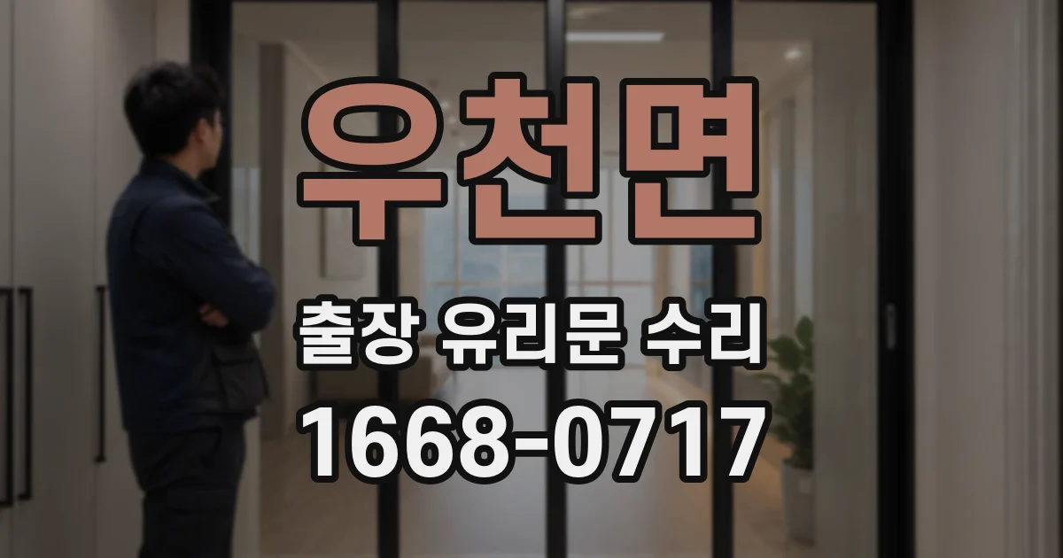 우천면 출장 유리문 수리