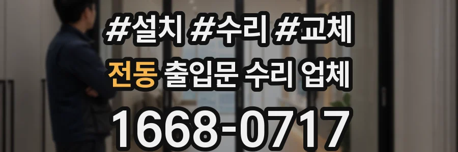 전동 출입문 수리 업체
