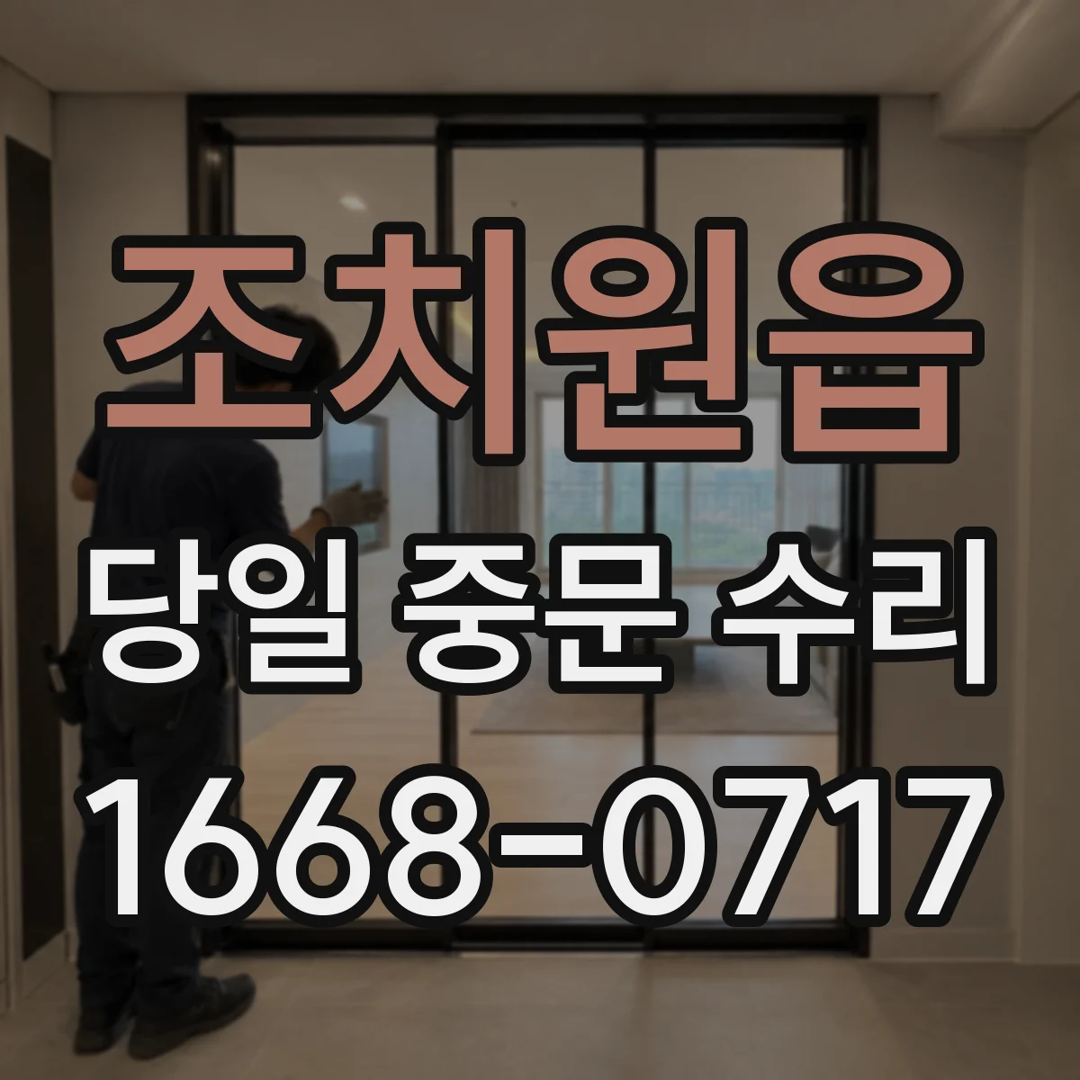 조치원읍 당일 중문 수리