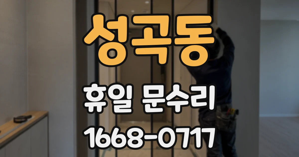 성곡동 휴일 문수리