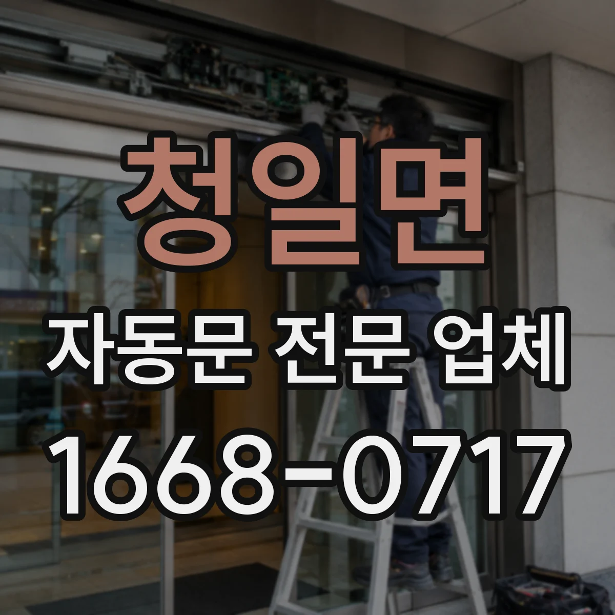 청일면 자동문 전문 업체