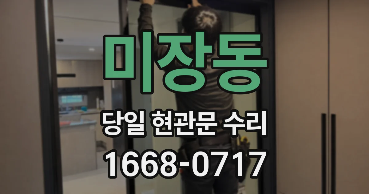 미장동 당일 현관문 수리
