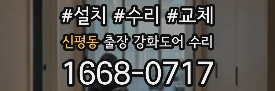 신평동 출장 강화도어 수리